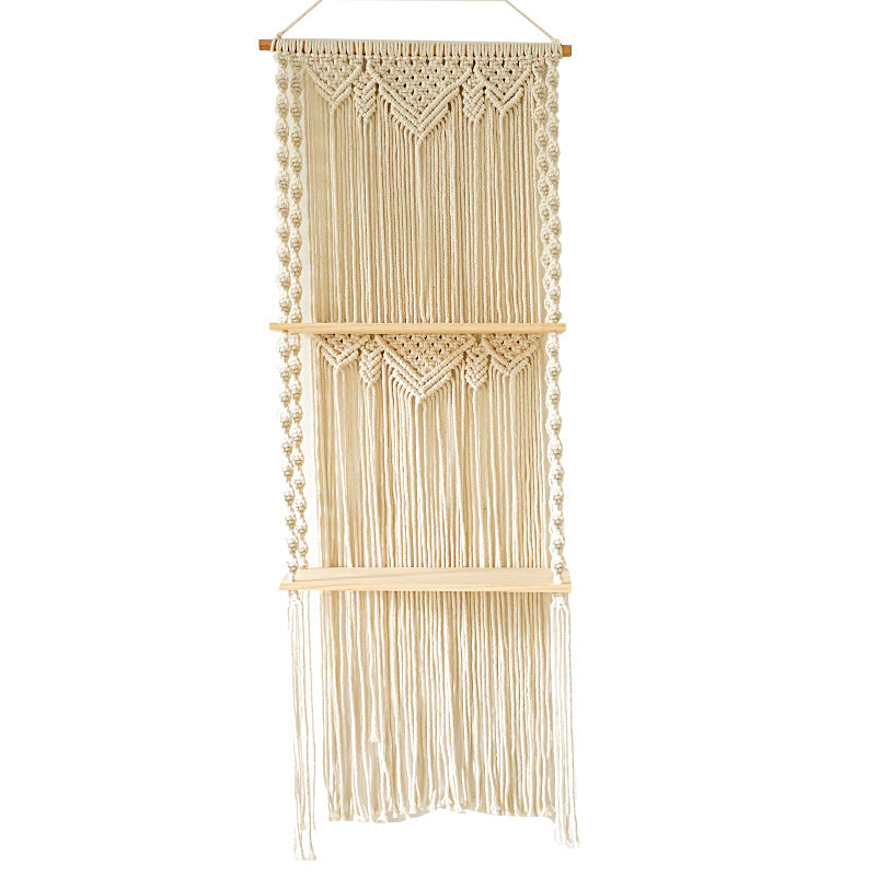 Macramé Wall Hanging Shelf Organizer Kalsten