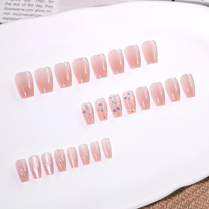 Artful Nail Extensions with Colorful Accents Kalsten