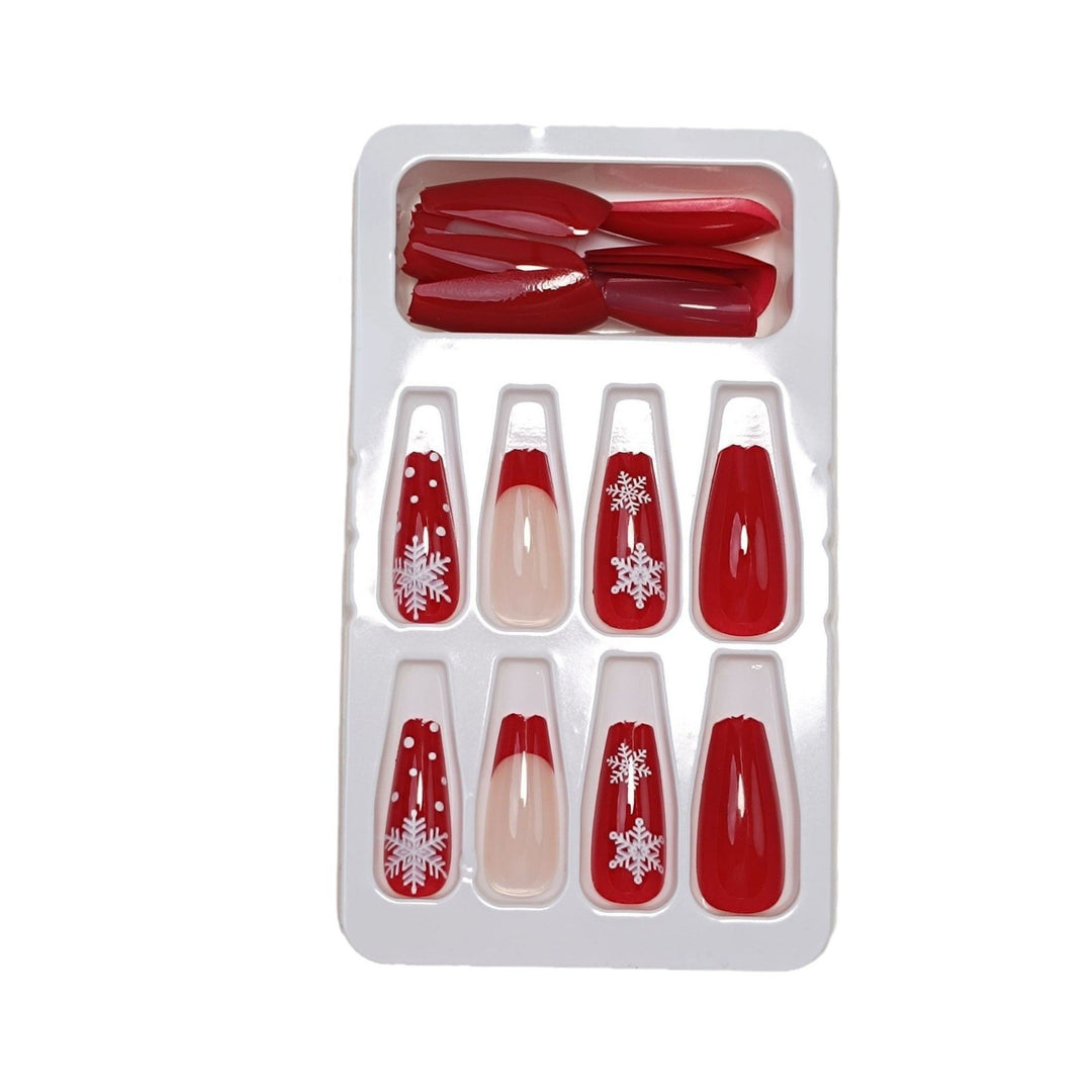 Premium Glossy Glittering Almond-Shaped Press-On Nails Kalsten