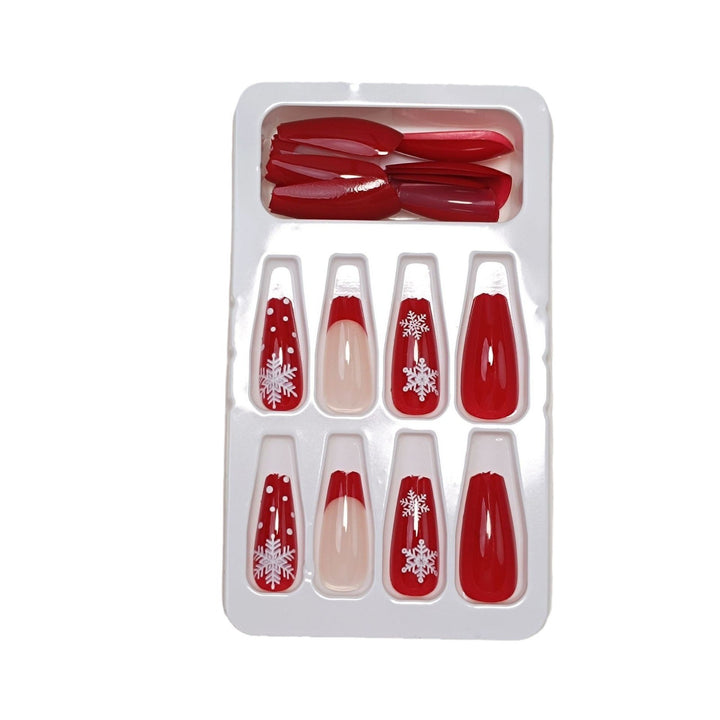 Premium Glossy Glittering Almond-Shaped Press-On Nails Kalsten