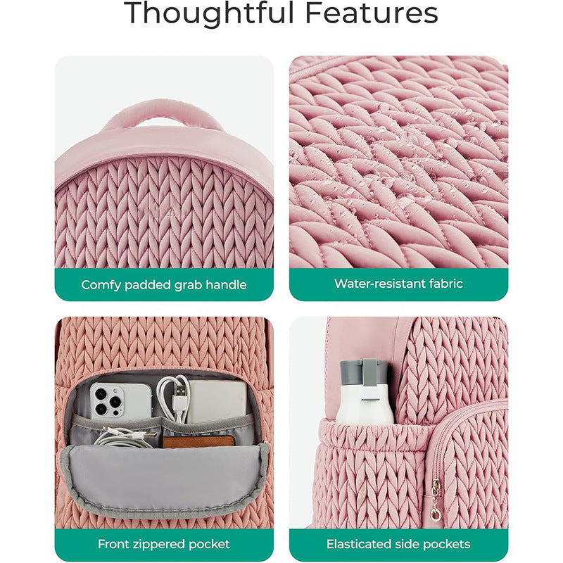 Fashionable backpack with braided structure Kalsten