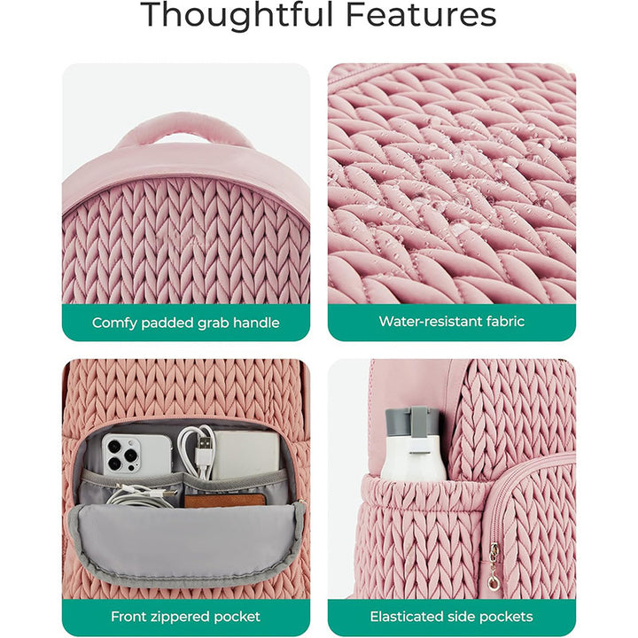 Fashionable backpack with braided structure Kalsten