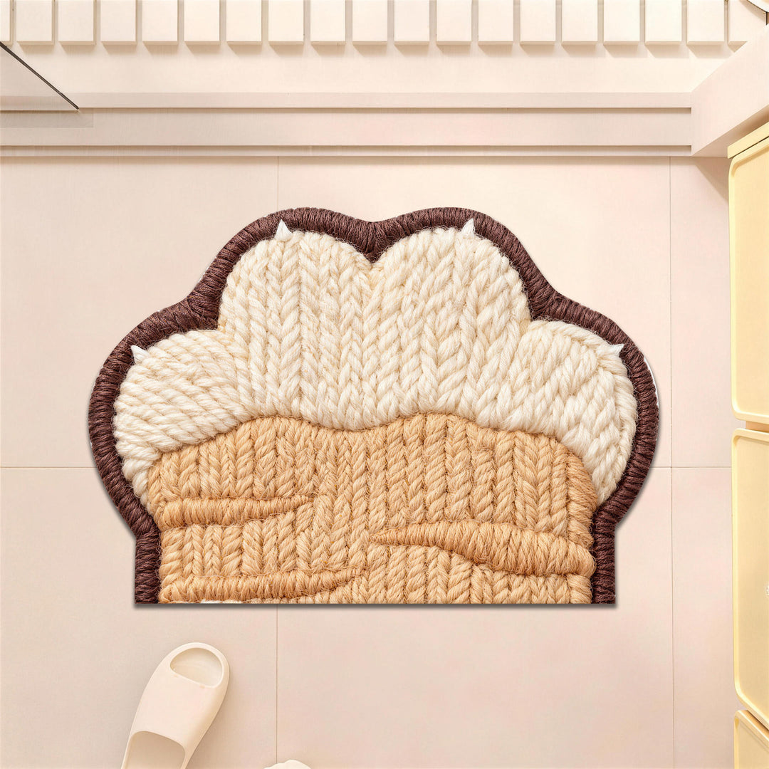 Plush Cat Paws Decorative Bath Mat