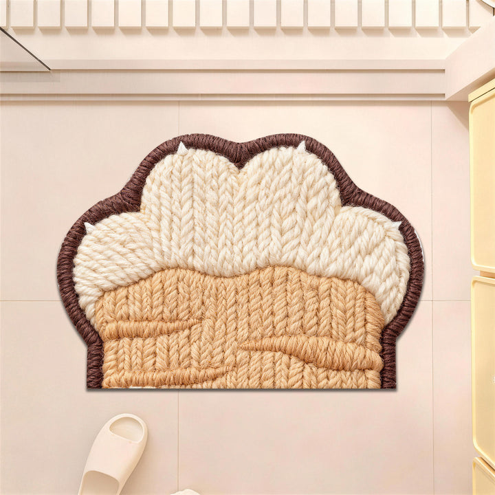 Plush Cat Paws Decorative Bath Mat