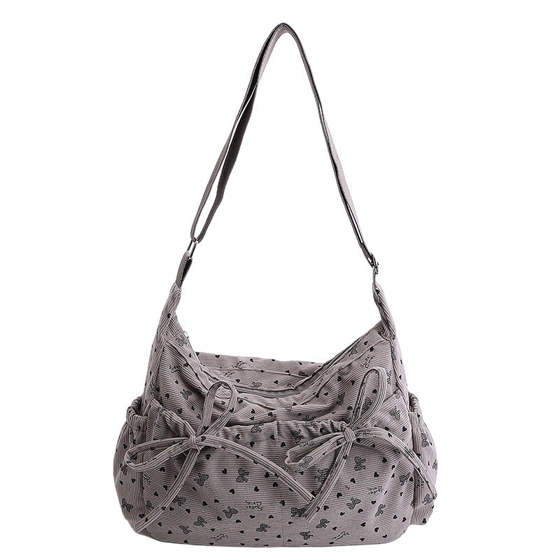 Stylish Floral Embellished Hobo Bag
