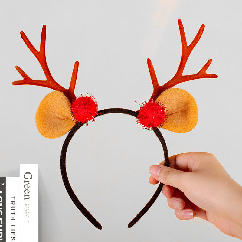 Festive Reindeer Antler Headband
