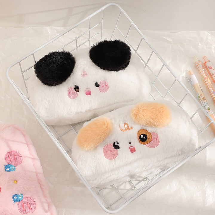 Cute Panda-Themed Plush Pencil Case Kalsten