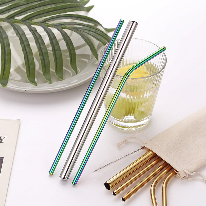 Stainless Steel Straw Set with Cleaning Brushes Kalsten