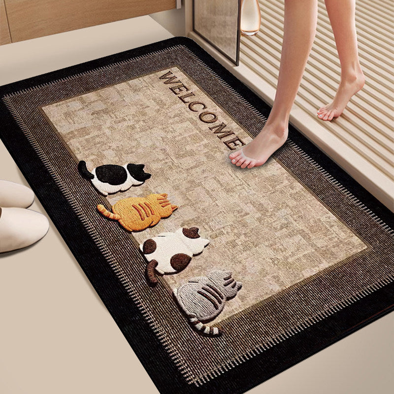 Plush Dog-Themed Bath Mat Kalsten