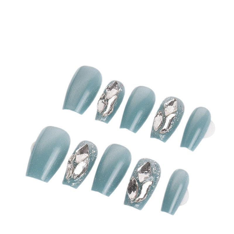 Glamorous Metallic Accent Press-On Nails