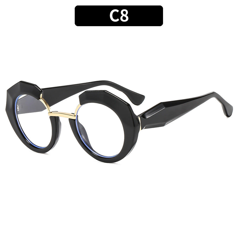 Geometric Hexagonal Frame Sunglasses