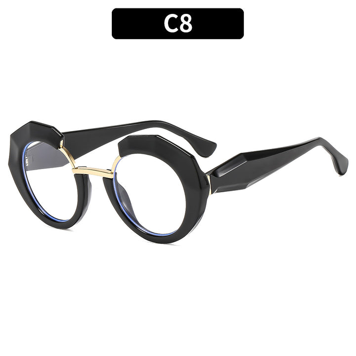 Geometric Hexagonal Frame Sunglasses