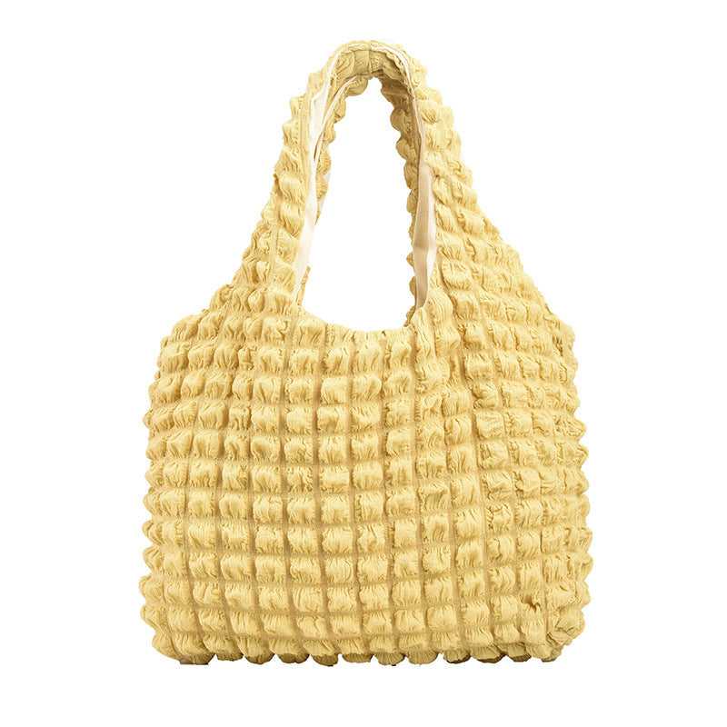 Cozy Textured Shoulder Tote