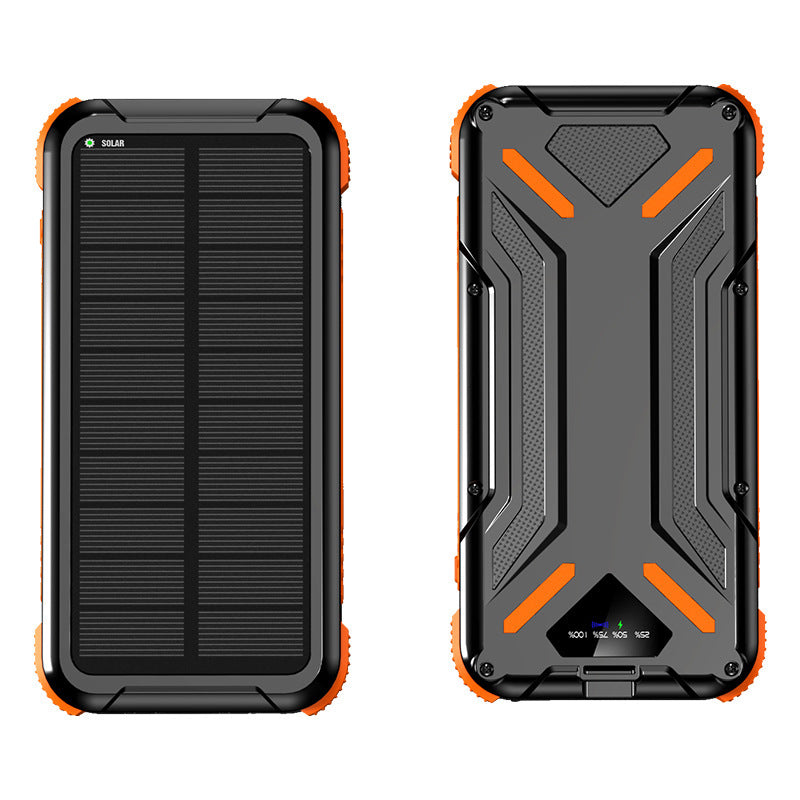 Solar-powered power bank with robust design and LED light Kalsten