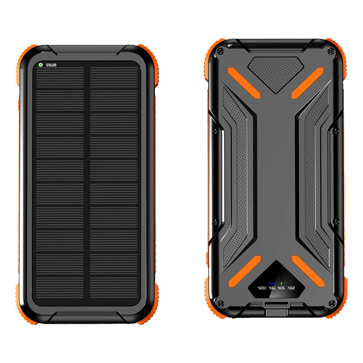 Solar-powered power bank with robust design and LED light Kalsten