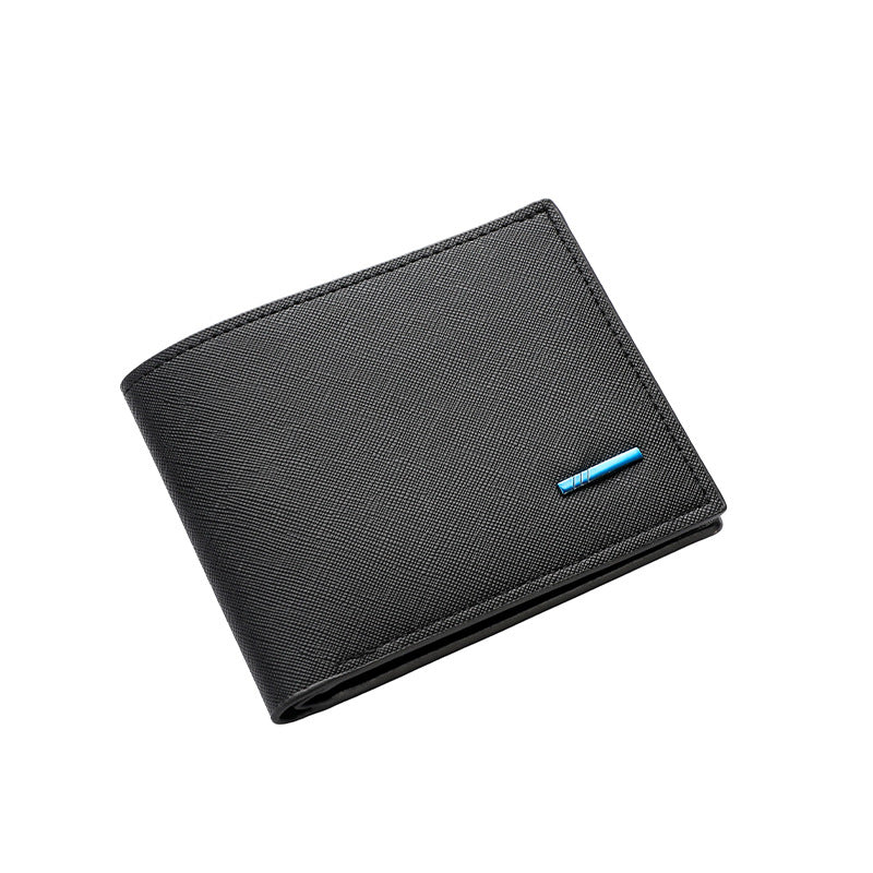 Textured Bi-Fold Leather Wallet Kalsten
