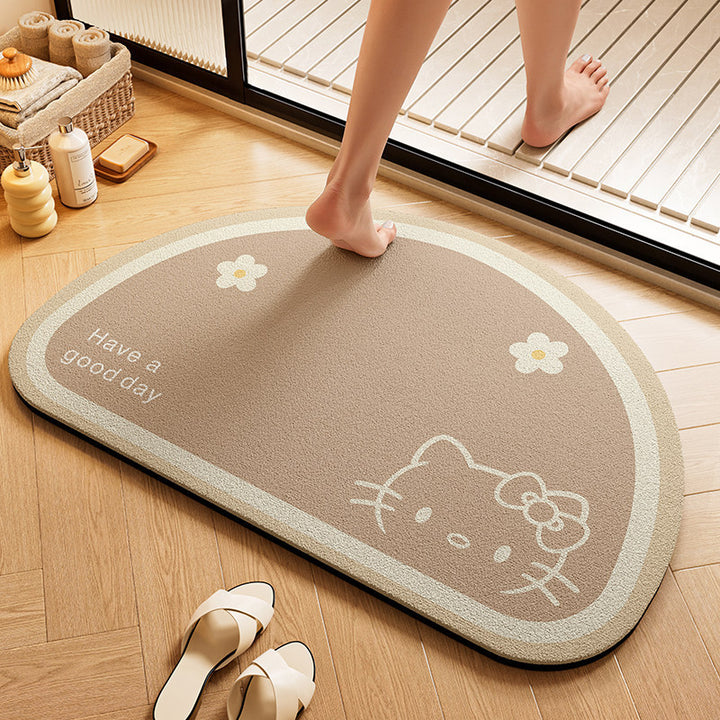 Playful Character-Shaped Bath Mat