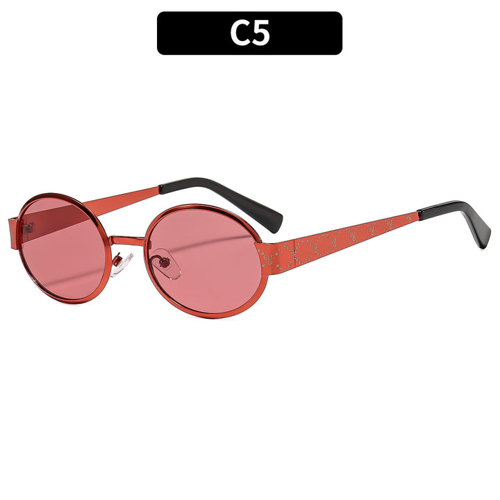Modern Design Stylish Round Frame Sunglasses