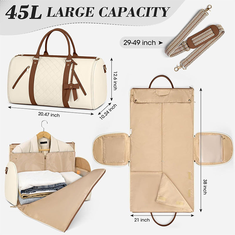 Exclusive travel bag with integrated suit storage Kalsten