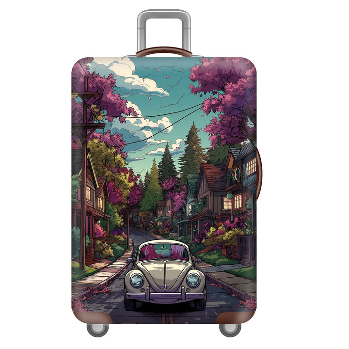Unisex Hard Shell Suitcase with Inspiring Cityscape Kalsten