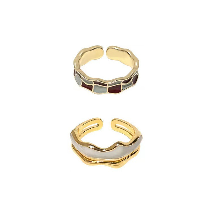 Chic Floral Adjustable Ring Set Kalsten