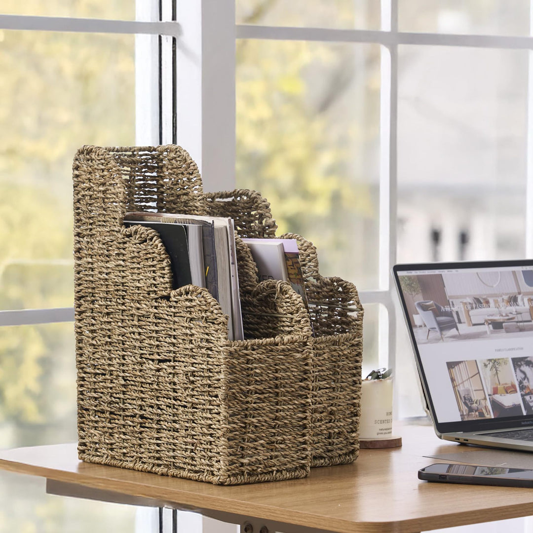 Decorative Macrame Storage Basket Kalsten