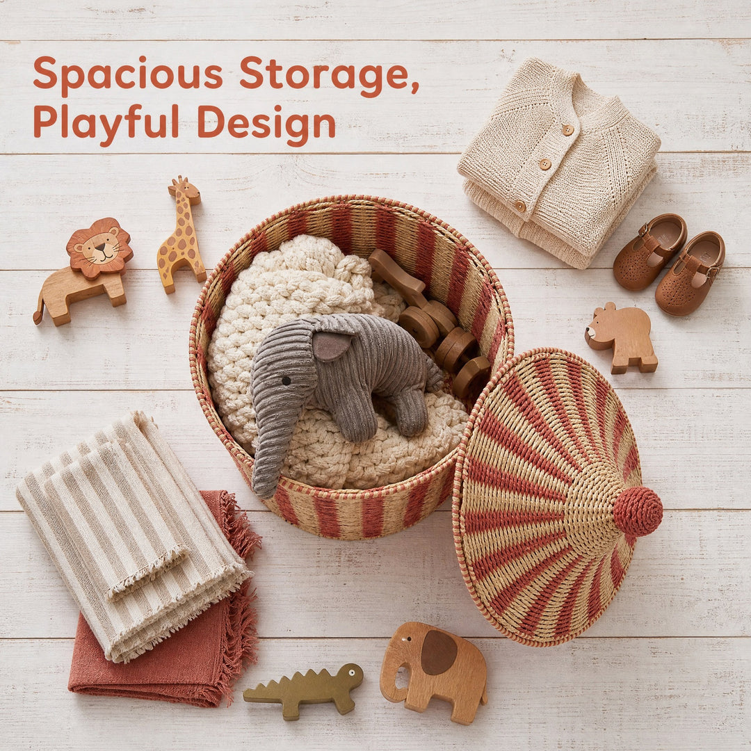 Decorative and practical storage basket Kalsten