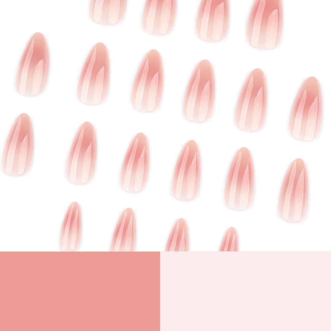 Artful gel nails with elegant tip design Kalsten