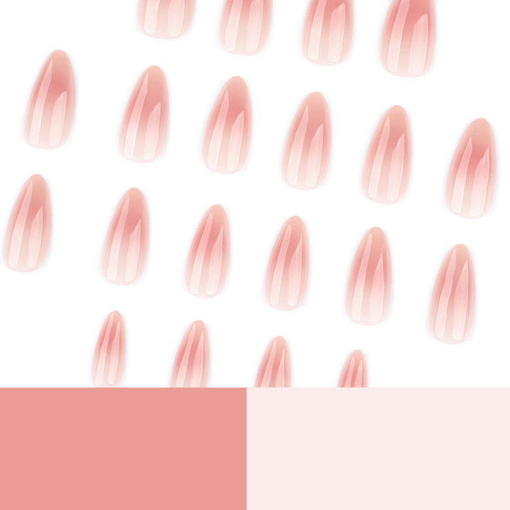 Artful gel nails with elegant tip design Kalsten