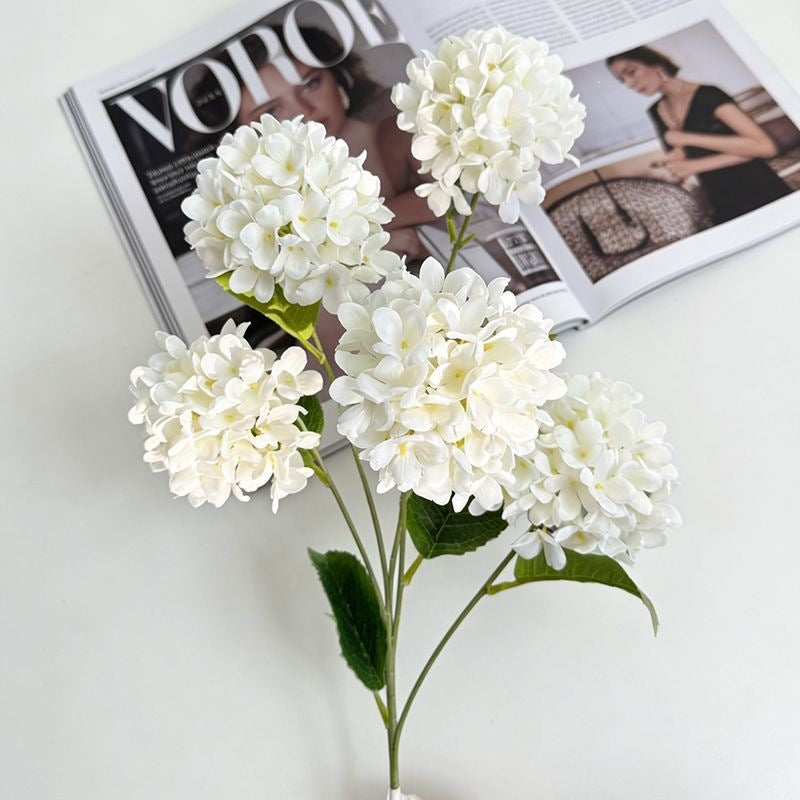 Elegant Faux Hydrangea Stem