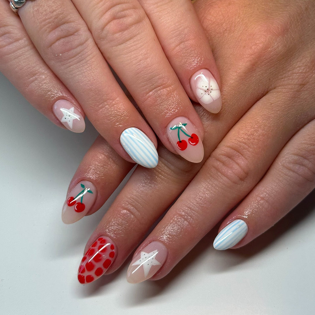 Playful Artistic Nail Design Set