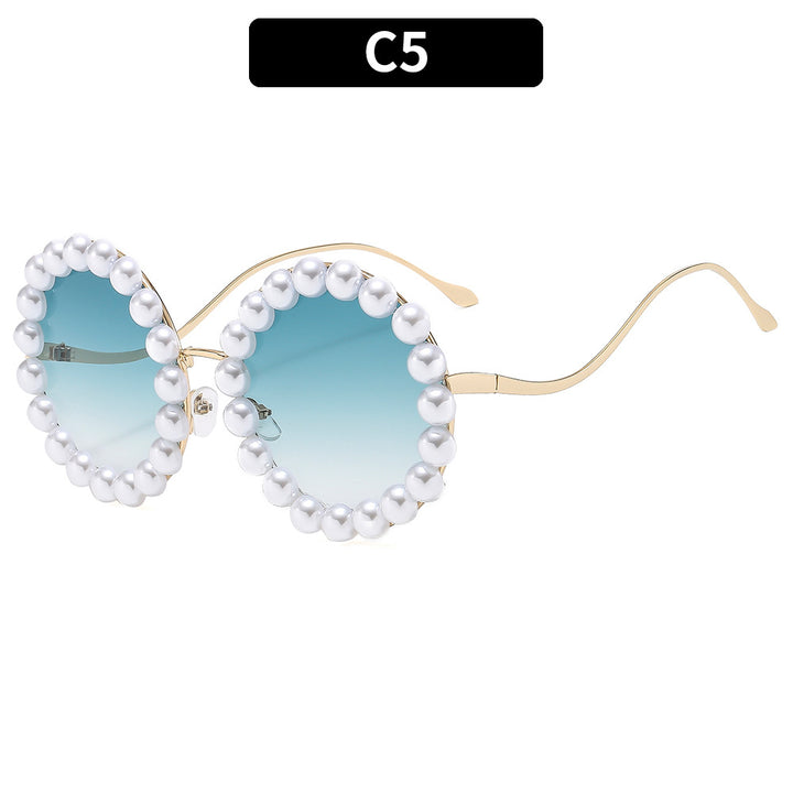 Decorative Round Frame Sunglasses