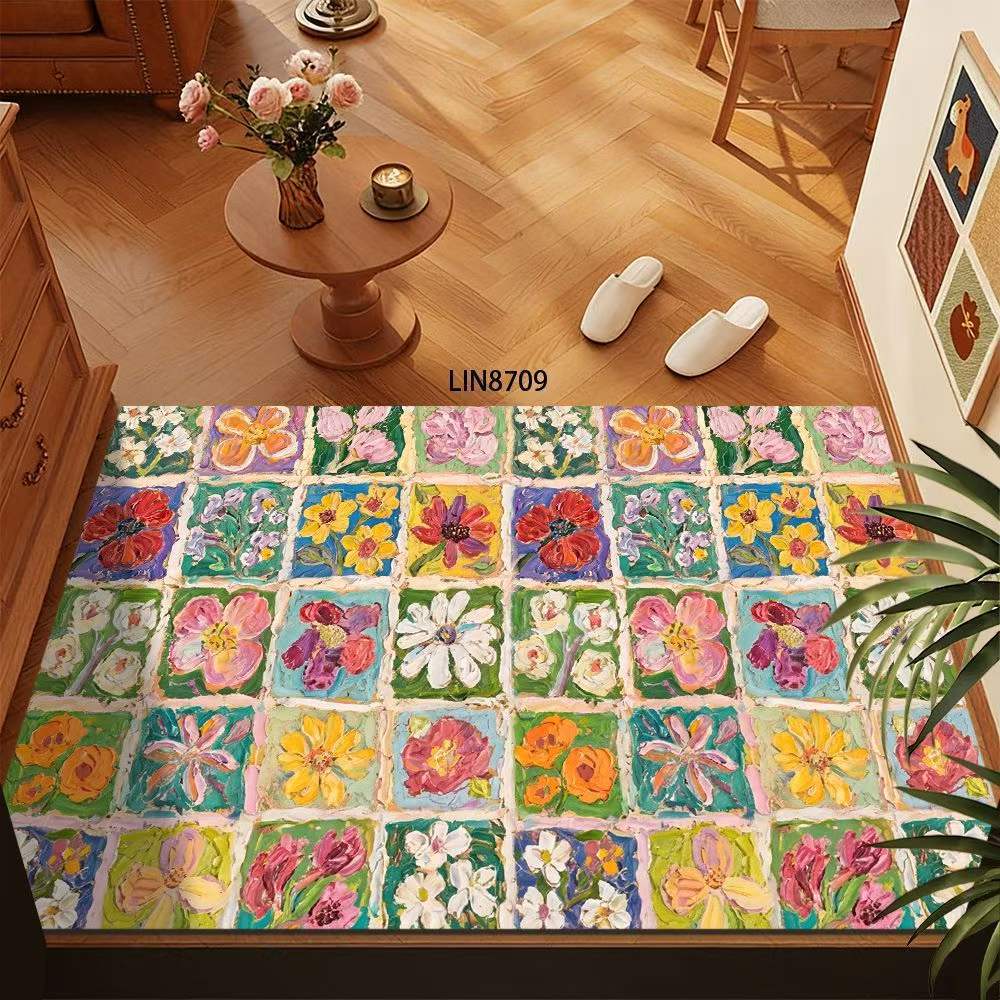 Floral Pattern Decorative Floor Mat Kalsten