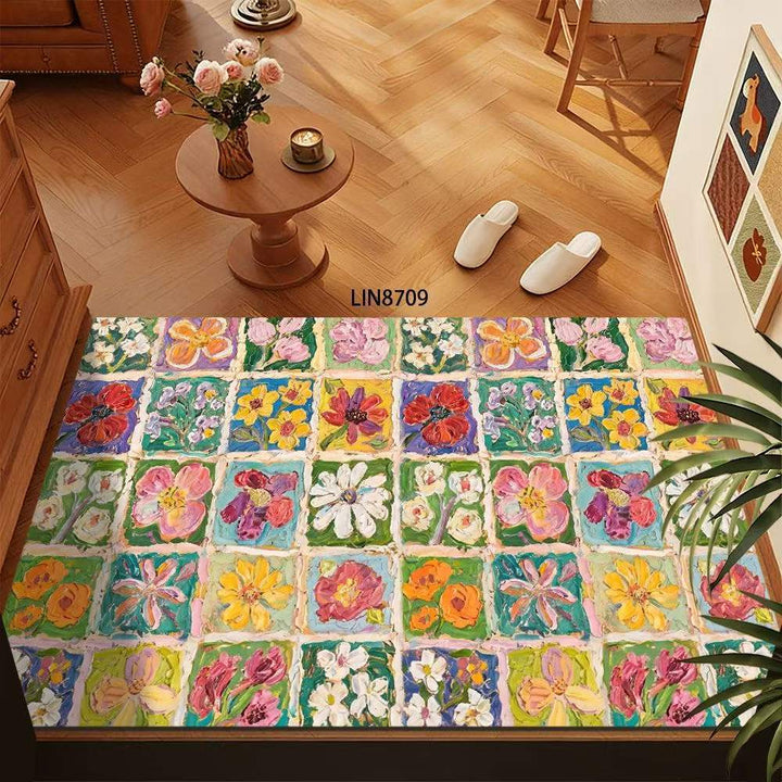 Floral Pattern Decorative Floor Mat Kalsten