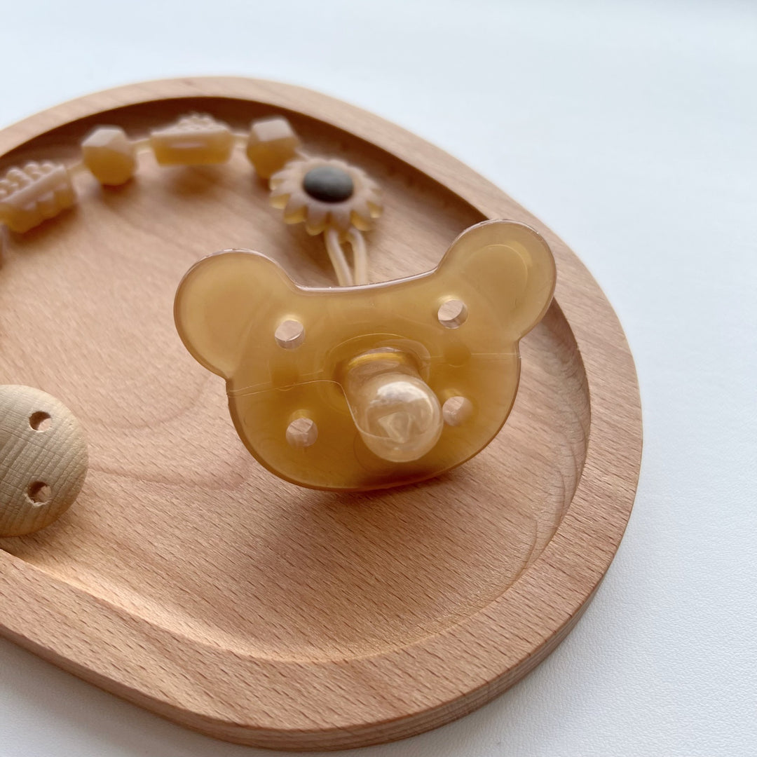 Orthodontic Clear Silicone Bear-Shaped Baby Pacifier