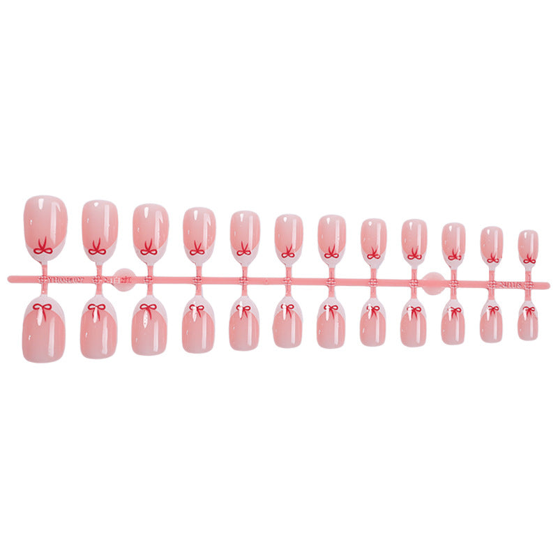 Creative Bow-Embellished Press-On Nail Set kalsten
