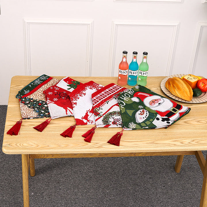 Festive table runner with reindeer motif Kalsten