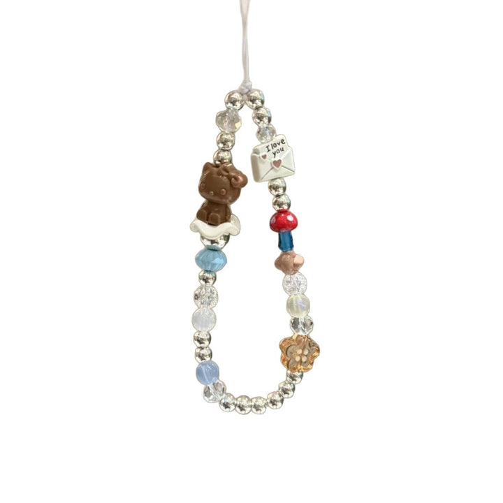 Decorative Charm Beaded Keychain Kalsten