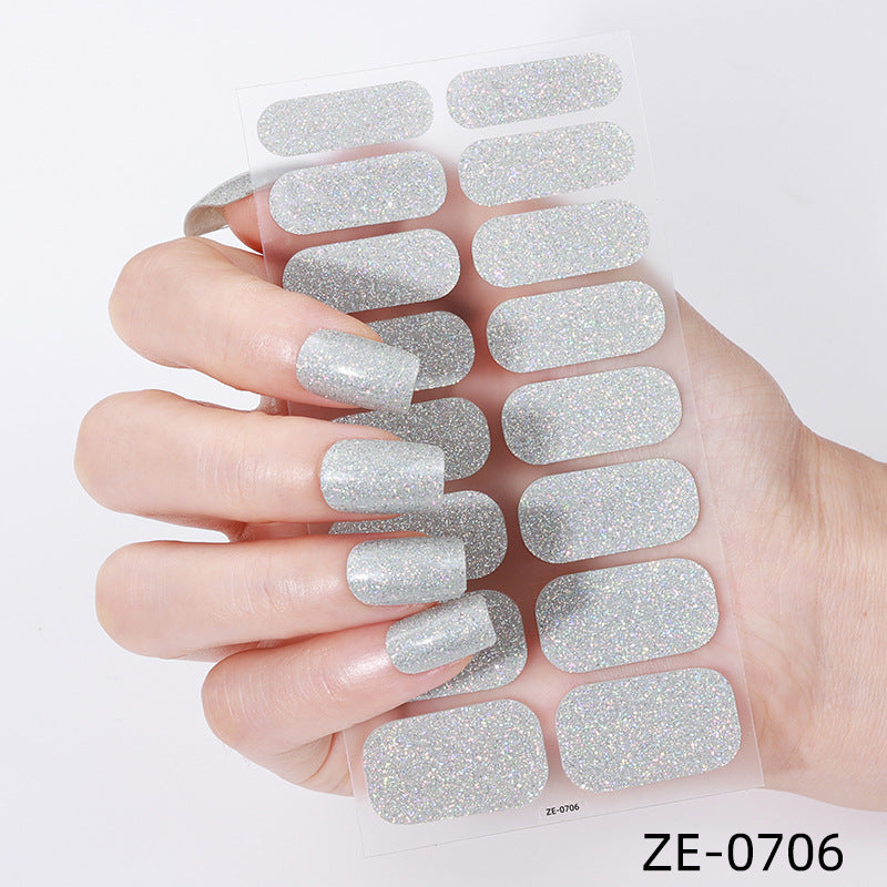 Glitter Finish Nail Wraps