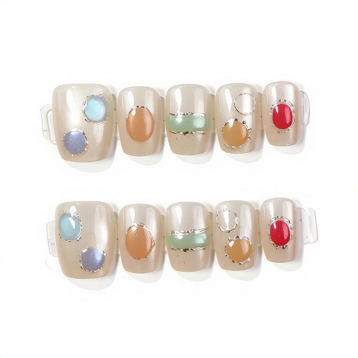 Decorative Press-On Nail Art Set Kalsten