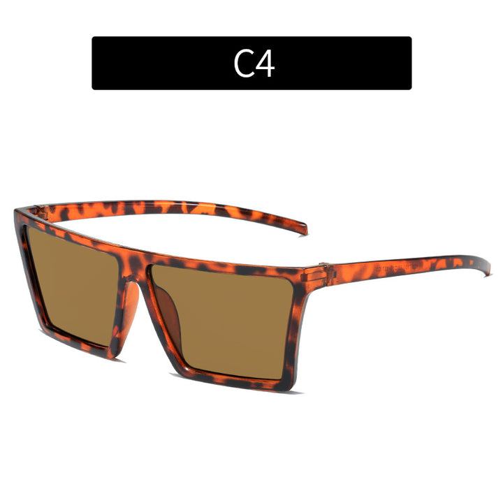 Bold Rectangle Frame Sunglasses
