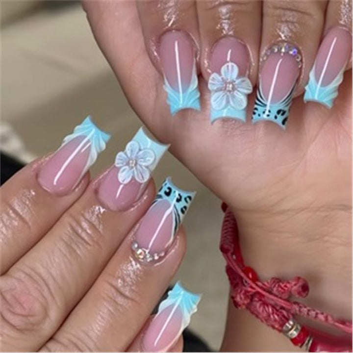 Artistic Press-On Nail Set with Premium Embellishments Kalsten