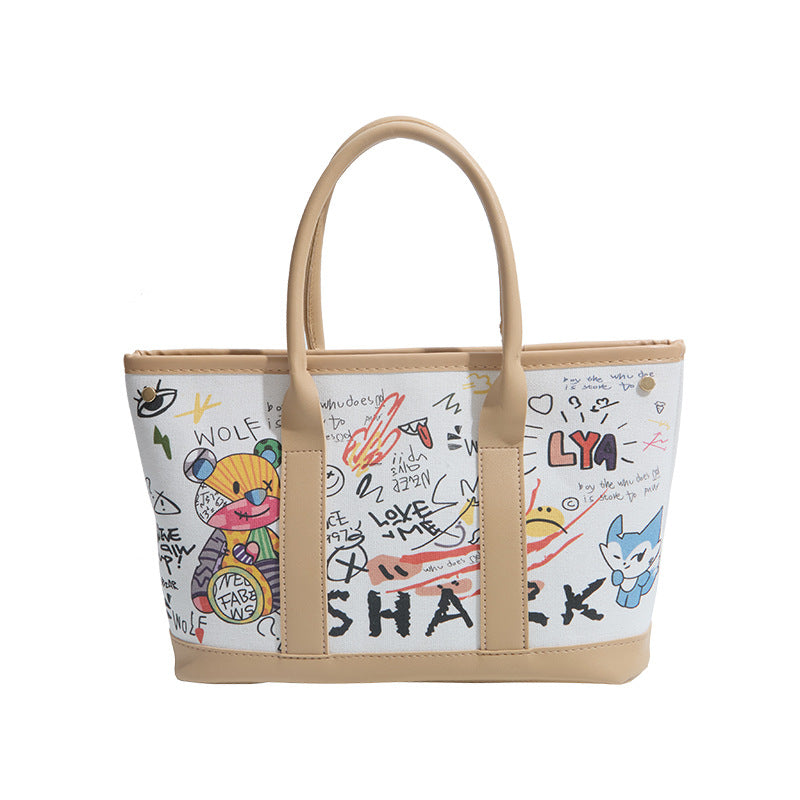 WoPlayful Illustrated Canvas Tote Bag Kalsten