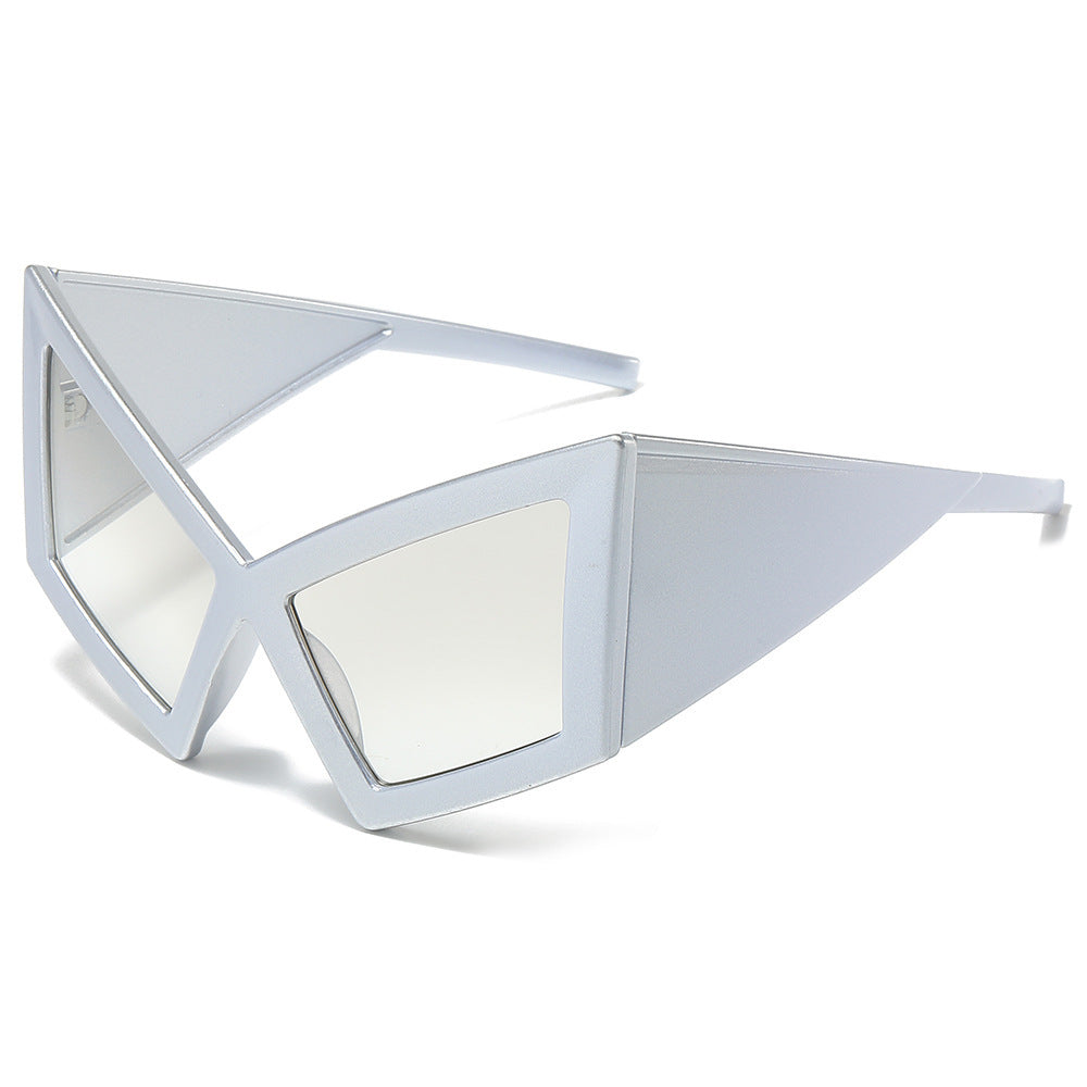 Futuristic Geometric Shield Sunglasses Kalsten