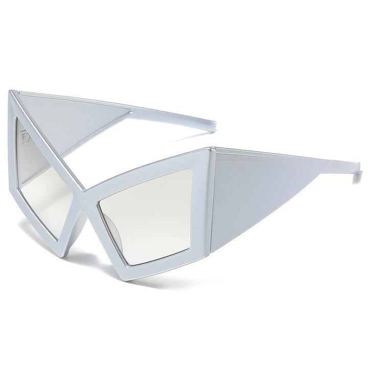 Futuristic Geometric Shield Sunglasses Kalsten