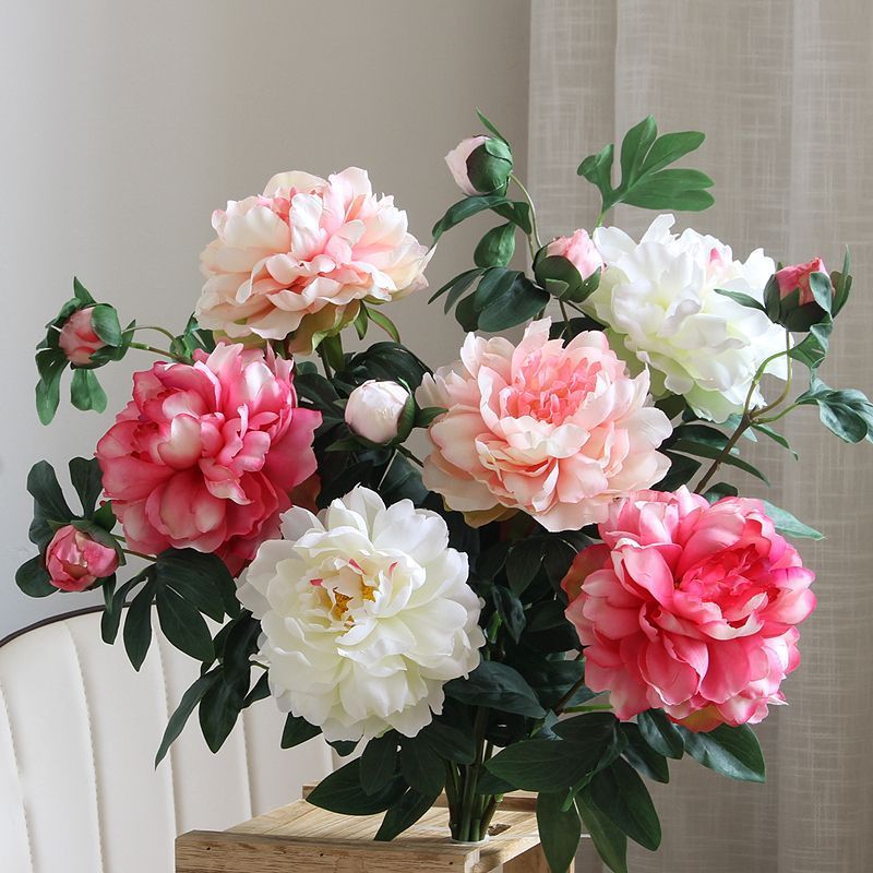 Lifelike Peony Floral Arrangement