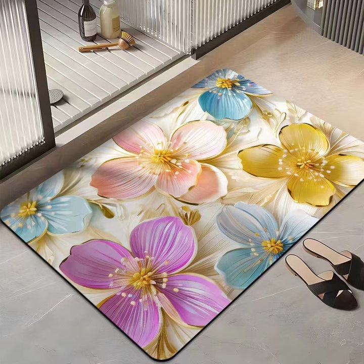 Floral-Themed Comfort Area Mat Kalsten