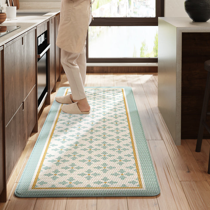 Floral Patterned Kitchen Comfort Mat
