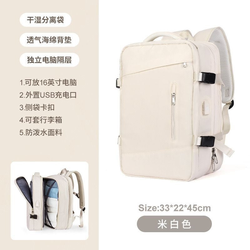 Multifunctional Laptop Backpack with USB Charging Port and Water-Repellent Material Kalsten