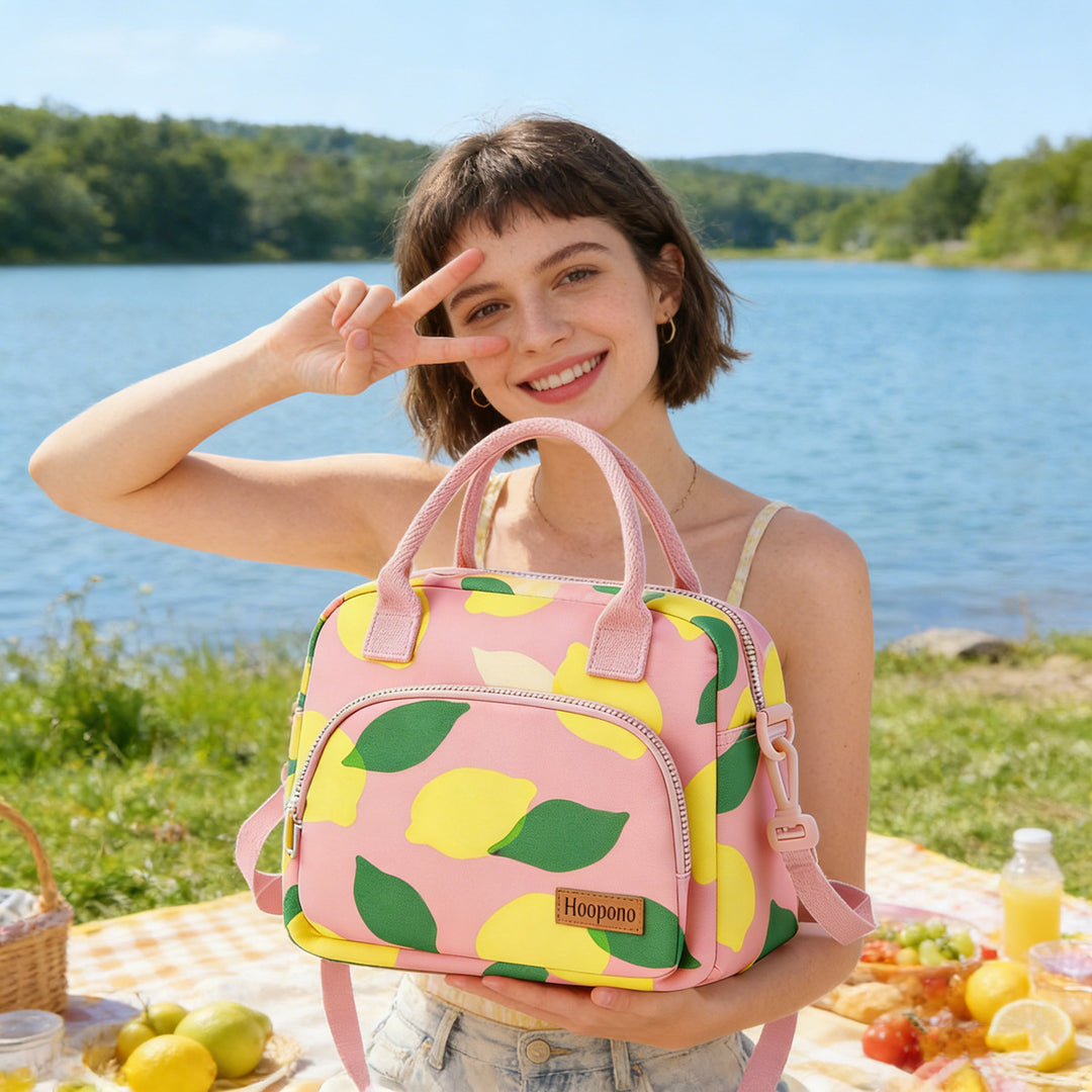 Floral Pattern Insulated Lunch Cooler